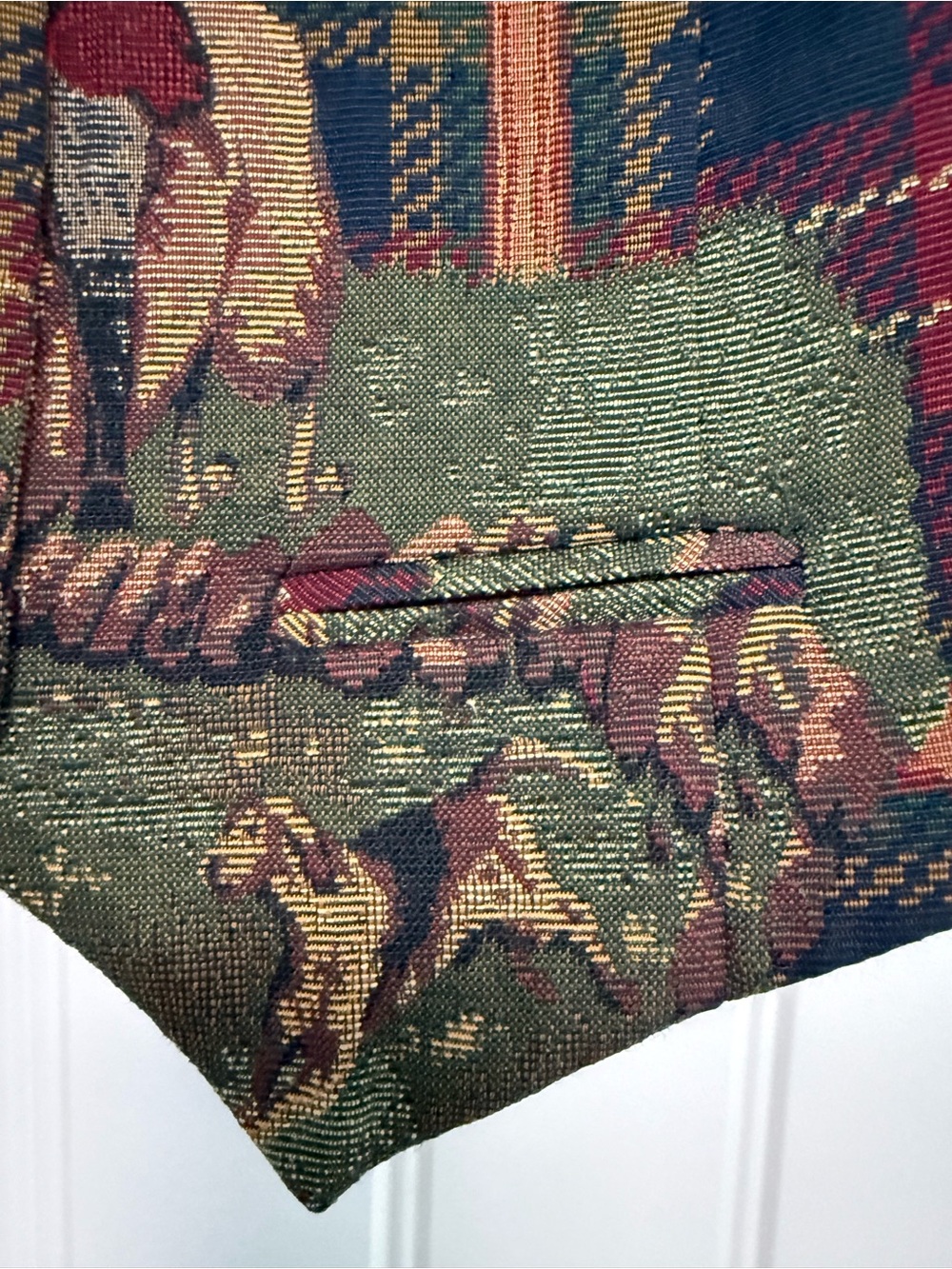 Vintage Carolyn Rothwell Equestrian Tapestry Vest - Picture 6 of 7
